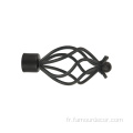 Black Curbe Cage Curtain Rod Wholesale
